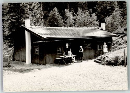 6344 Kössen Foto AK Berghütte Ort lt. Stempel
