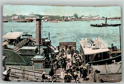 Antwerpen Anvers Foto AK Ankunft Dampfer St. Anne