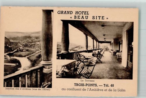 Liege Lüttich / Luik Foto AK Grand Hotel Beau Site Trois Ponts