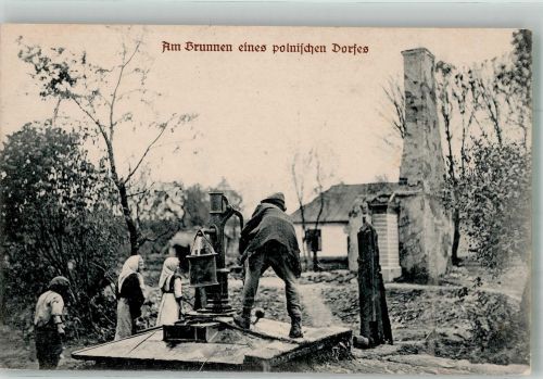 Graudenz Grudziadz 1916 Foto AK Feldpost WK I Garde Kavallerie-Div. Bayr.Landst.Inf.Rgt. Nr. 1 Polnisches Dorf