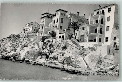 Benidorm 1953 Foto AK Hotel Planesia
