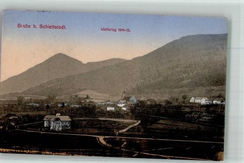67600 Selestat Schlettstadt 1915 Foto AK Feldpost WK I Landwehr Inf.Rgt. Nr, 81 Grube