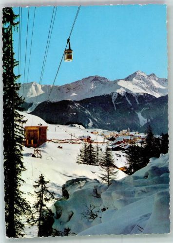 6534 Serfaus 1961 Winter Seilbahn Kölner Haus