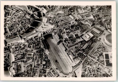 Brüssel Bruxelles Foto AK Fliegeraufnahme Museum Theater Circus maximum