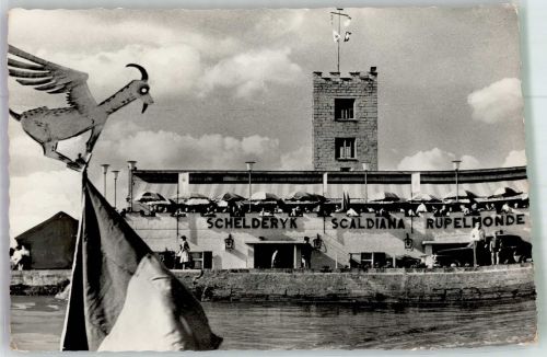 Beveren 1960 Foto AK Gasthaus Schelderyk Scaldiana Rupelmonde