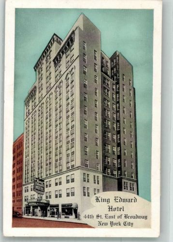 New York City 1920 Foto AK Hotel King Edward