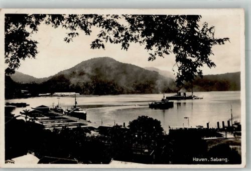 Sabang 1931 Foto AK Hafen