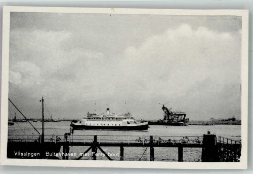 4381 Vlissingen Foto AK Fähre Hafen