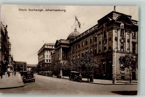 Johannesburg 1933 Foto AK Auto Stock Exchange