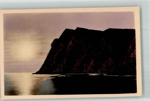 Nordkapp Foto AK Mitternachtsonne Norddeutscher Lloyd Bremen
