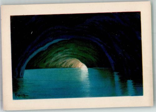 80073 Capri Foto AK blaue Grotte
