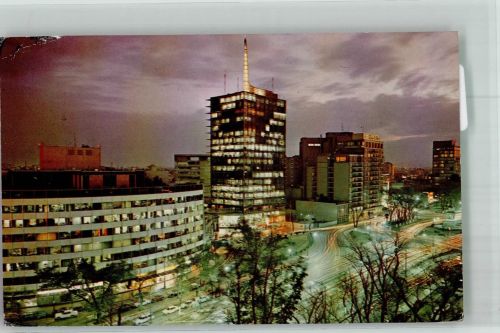 Mexiko City 1968 Foto AK Paseo de la Reforma Luftpost- Marke