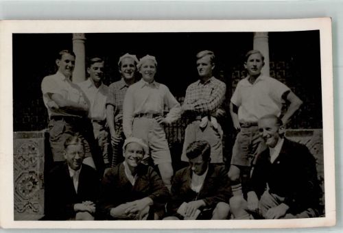 Kapstadt Cape Town 1935 Foto AK Gruppenfoto Ort lt. Stempel
