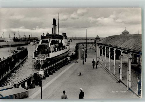 Malmö Foto AK Fähre Hafen
