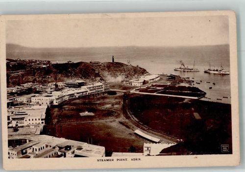 Aden Foto AK Hafen Steamer Pont