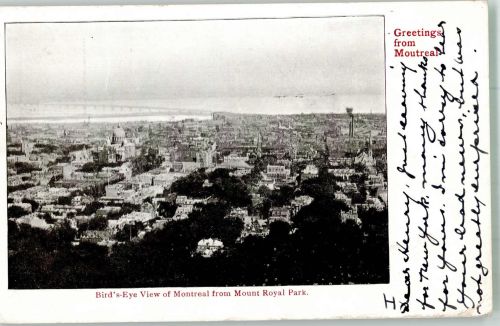Montreal 1902 Foto AK Vogelschau