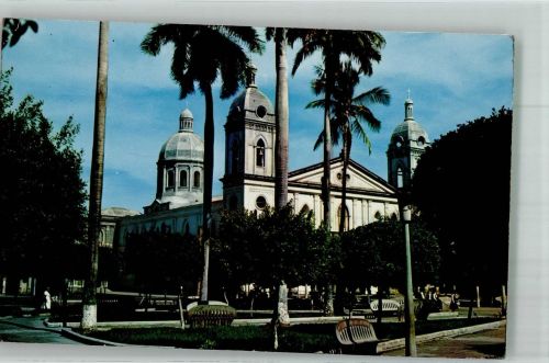 Managua 1962 Foto AK Kirche Kathedrale de Granada Luftpost