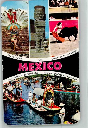 Mexiko City 1978 Foto AK Tracht Tänzerin Stierkampf Gondel