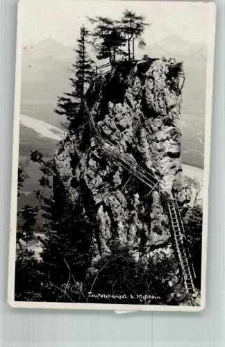 6330 Kufstein Foto AK Teufelkanzel WK II Briefmarke