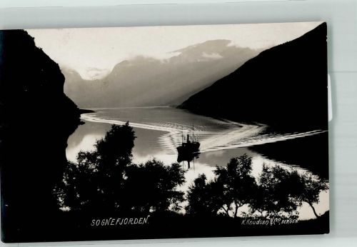 Bergen Foto AK Sognefjorden Ort lt. Fotograf