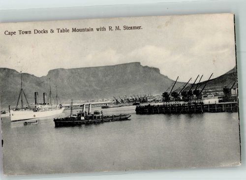Kapstadt Cape Town 1912 Foto AK Tafelberg Hafen