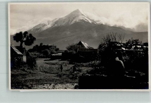 Mexiko City Foto AK Gebirge Dorfansicht