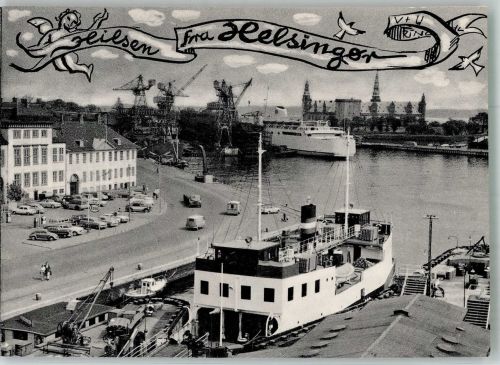 Helsingör Helsingør Folienkarte / Lackkarte Fähre LKW Auto