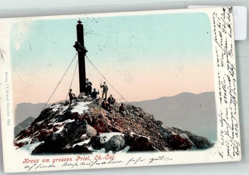 4600 Wels 1899 Foto AK Gipfelkreuz Großser Priel