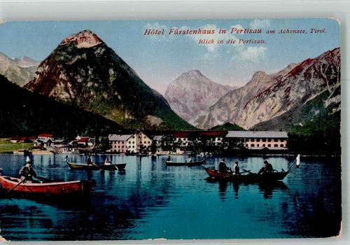 6212 Pertisau 1911 Foto AK Hotel Fürstenhaus Achensee
