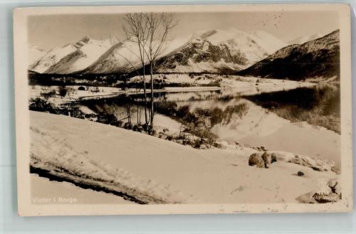 Oslo Kristiania Motiv Norwegen 1933 Winter