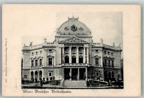 1070 Wien 7. Bezirk, Neubau Foto AK Deutsches Volkstheater