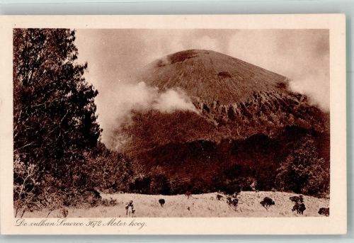 Surabaya Soerabaja 1929 Foto AK Vulkan Smeroe Java