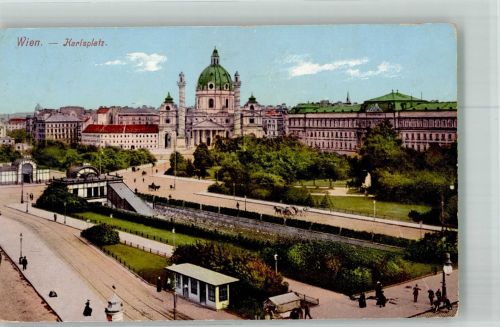 1010 Wien 1. Bezirk, Innere Stadt 1913 Foto AK Karlsplatz