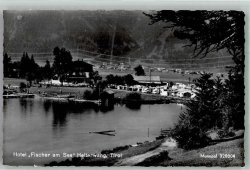 6611 Heiterwang 1967 Foto AK Hotel Fischer am See