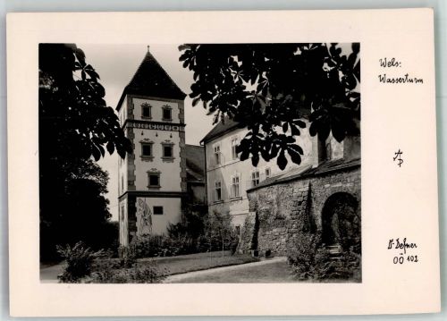 4600 Wels Foto AK Wasserturm Foto Defner