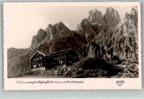 Hofpürglhütte Foto AK Hüttenstempel