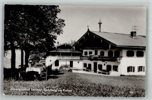 6341 Ebbs Foto AK Gasthaus Leder Biuchberg am Kaiser