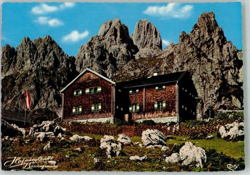 Hofpürglhütte Foto AK Hüttenstempel