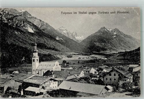 6166 Fulpmes 1926 Foto AK Kirche