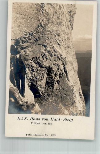 8380 Rax Foto AK Bergsteiger Hans von Haid Steig