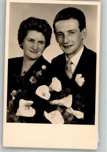 1180 Wien 18. Bezirk, Währing 1958 Privatfoto AK Hochzeit- Foto Ort handschriftlich