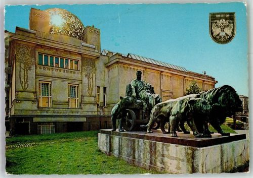 1010 Wien 1. Bezirk, Innere Stadt Foto AK Denkmal Marc-Anton-Triumphzug Ausstellung-Gebäude