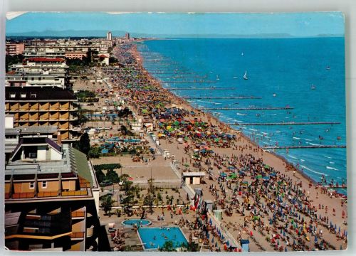 30017 Lido di Jesolo e Pineta 1972 Foto AK Schwimmbad Strand Hotel
