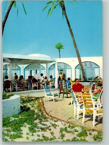 Djerba 1968 Foto AK Hotel Tanit Terrasse