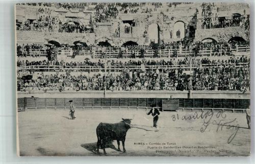 30000 Nimes Foto AK Stierkampf Arena