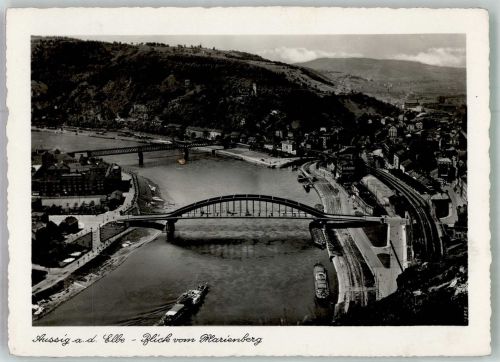 Usti nad Labem Aussig Foto AK Elbe