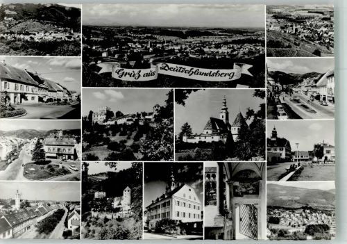 8523 Deutschlandsberg 1973 Foto AK Burg Kirche