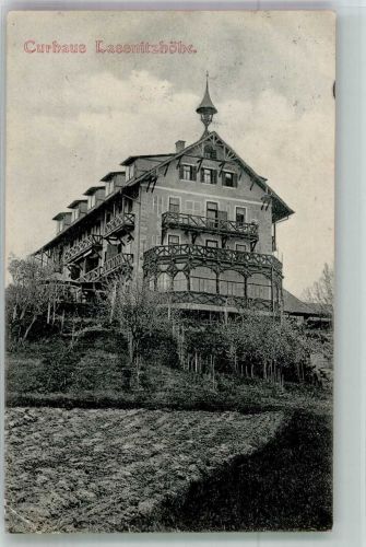 8075 Laßnitzhöhe 1909 Gebrauchsspuren Hotel Kurhaus Lasenitzhöhe