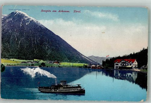 6212 Maurach Foto AK Dampfer Hotel Seespitz