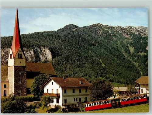 6212 Maurach Foto AK Bergbahn Achenseebahn Eben Kirche
